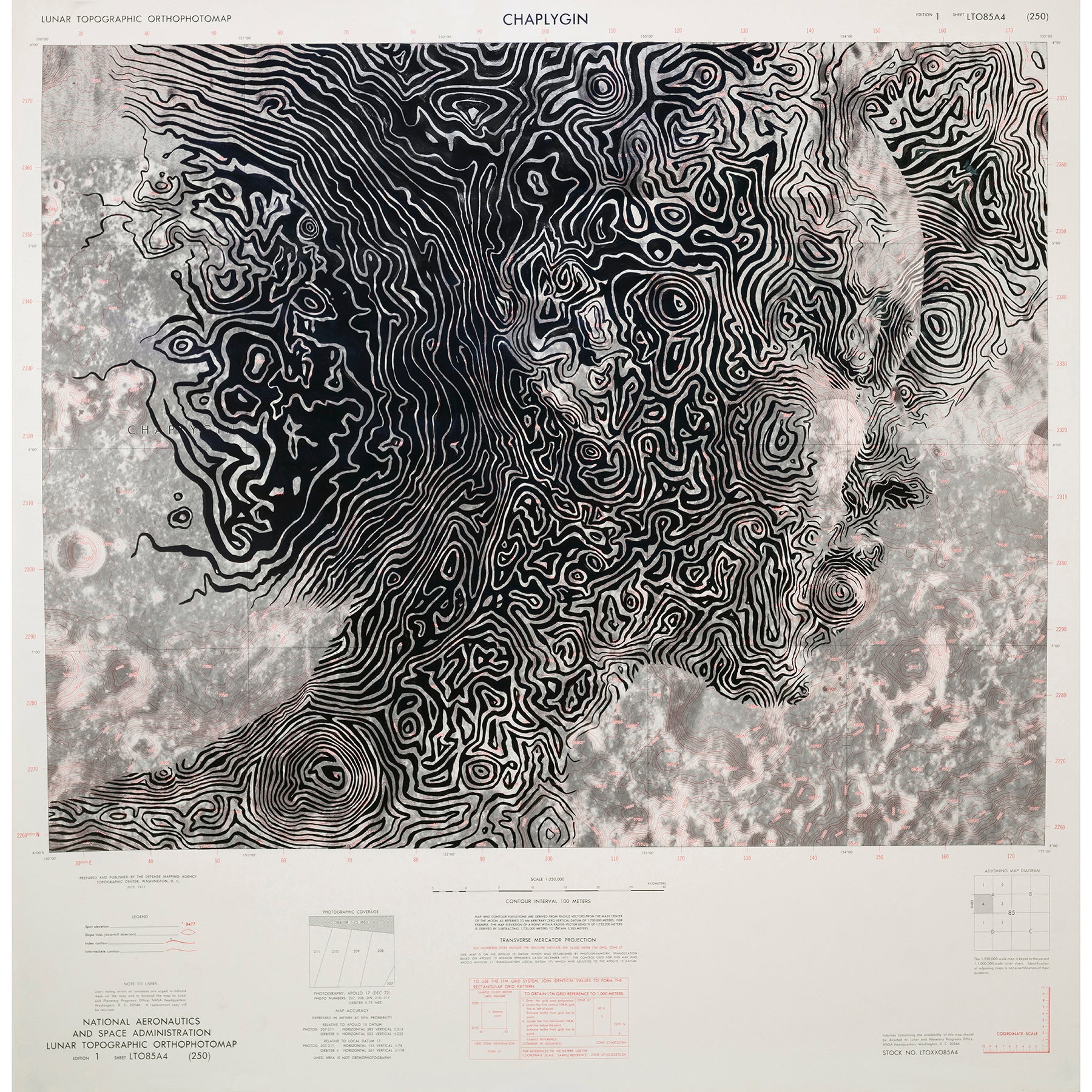 NASA LUNAR MAP, Ed Fairburn